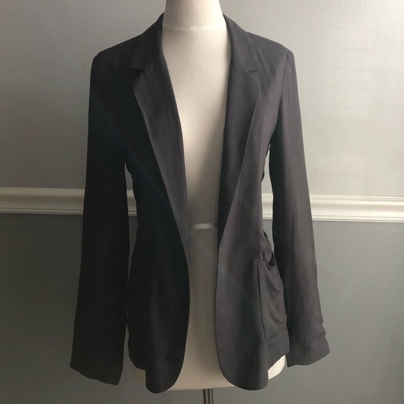 Talula Jackets & Blazers - Talula Lightweight Open Front Charcoal Gray Blazer